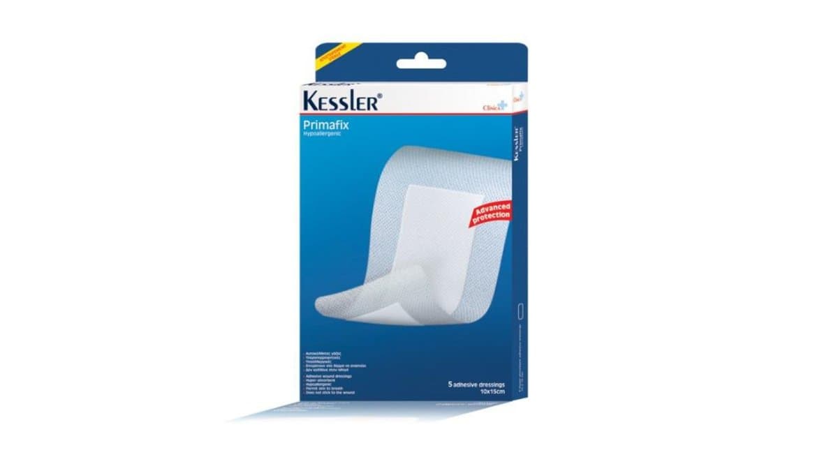 Kessler Primafix Hypoallergenic 5 Adhessive Dressings 10x15cm
