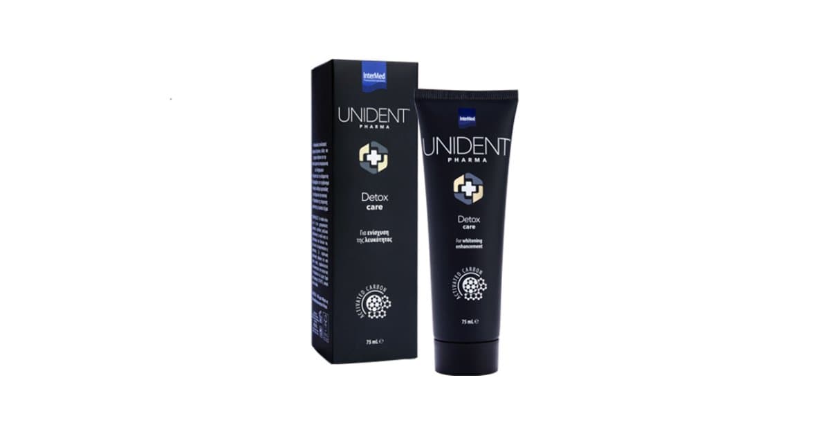 Unident Detox Care Toothpaste - For Whitening Treatment 75ml
