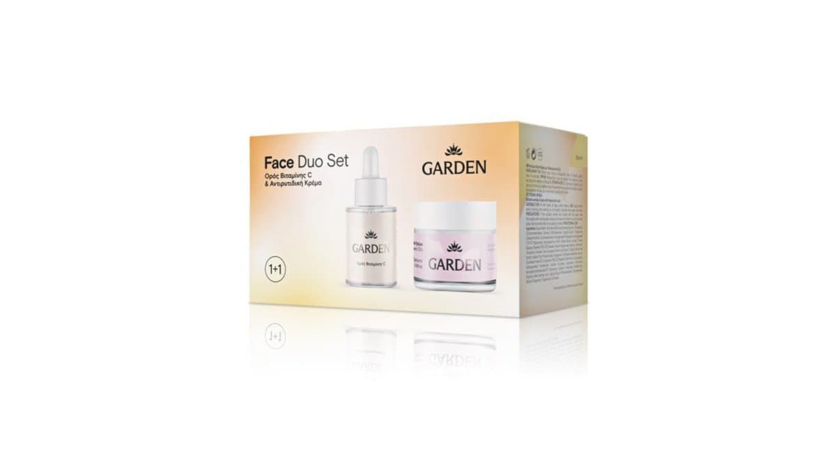 Garden Face Duo Set - Anti-Wrinkle Cream 50ml & Vitamin C Serum 30ml