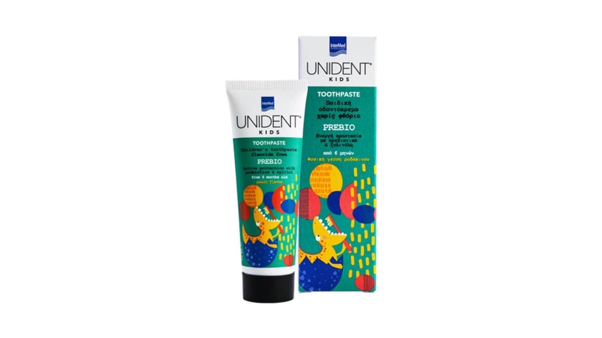 Unident Children's Toothpaste Prebio Natural Peach Flavour 50ml
