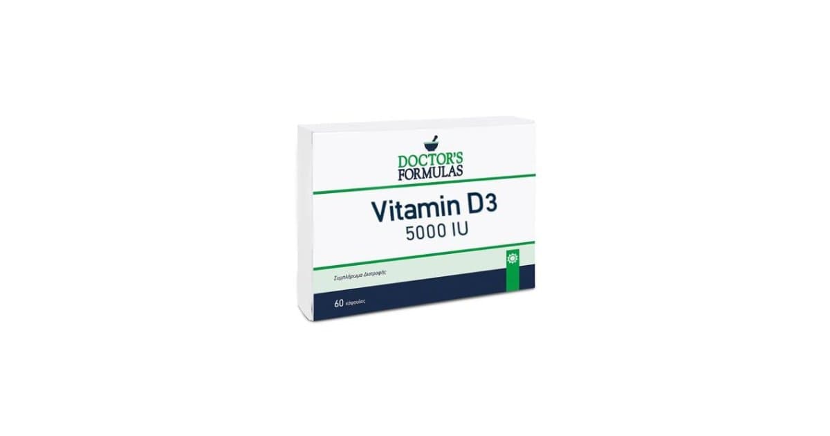 Doctor's Formulas Vitamin D3 5000IU 60 Soft Caps