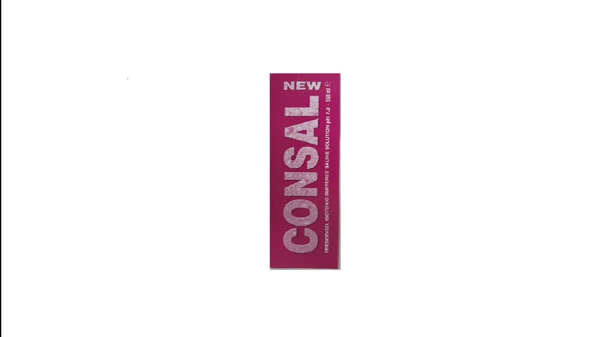 Consal Saline Contact Lens Solution 550ml