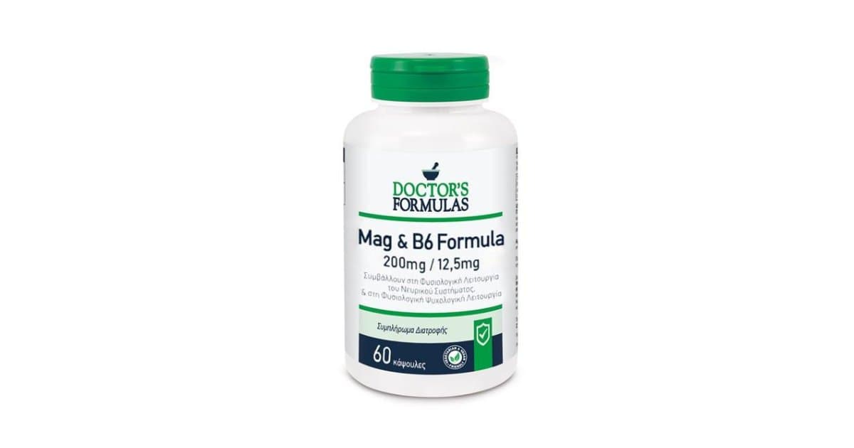 Doctor's Formulas Magnesium & B6 Formula 60 Caps