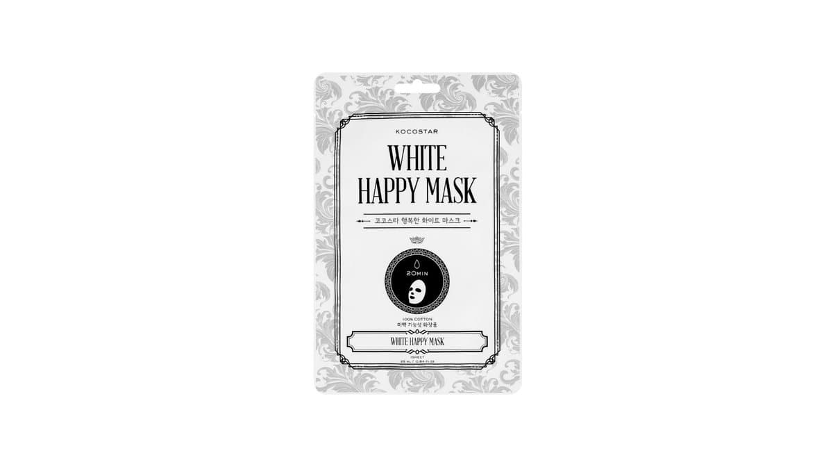 KOCOSTAR White Happy Mask With Niacinamide 20 Minutes 1 Mask Sheet