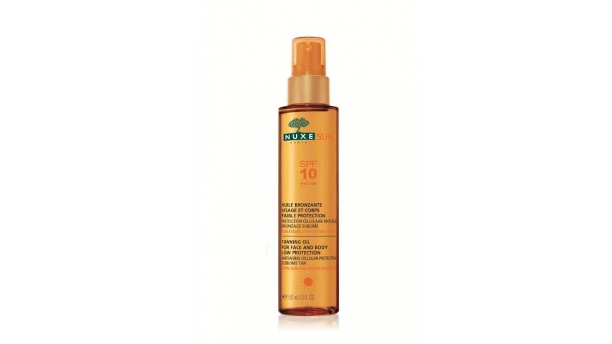 Nuxe Sun Tanning Oil Face & Body SPF10 150ml