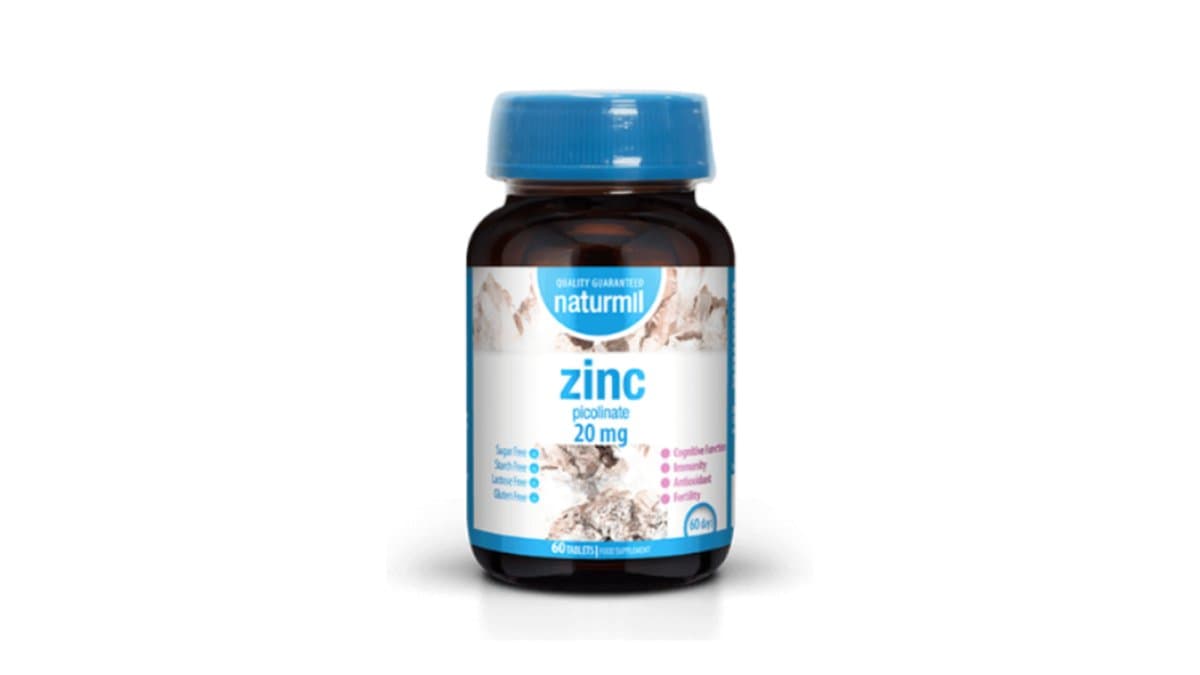 Naturmil Zinc Picolinate 20mg 60 Tabs