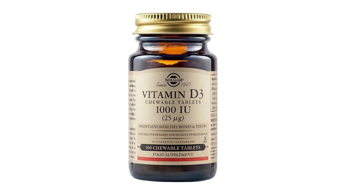 Solgar Vitamin D3 1000IU 100 Chewable Tablet