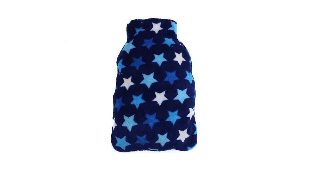 Hot Water Bottles Blue Flece With Stars