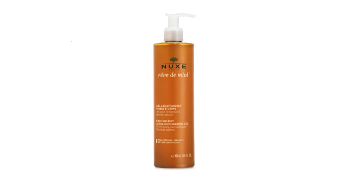 Nuxe Reve De Miel Face & Body Ultra-Rich Cleansing Gel - Soothes & Softens 400ml