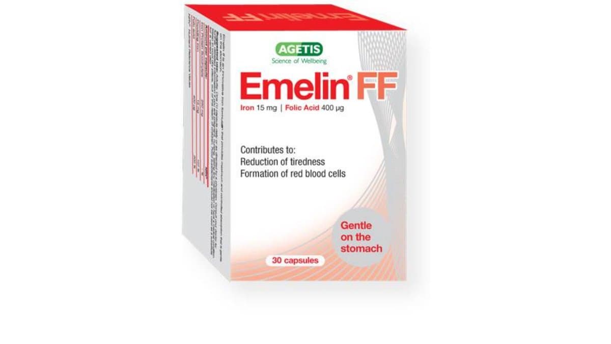 Agetis Emelin FF Iron & Folic Acid 30Caps