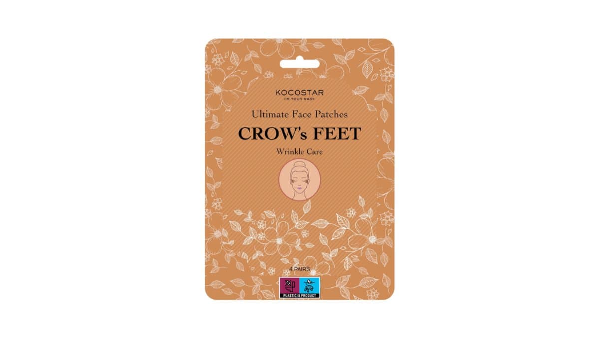 KOCOSTAR Ultimate Face Patches Crow's Feet Wrinkle Care 1 Sheet Mask