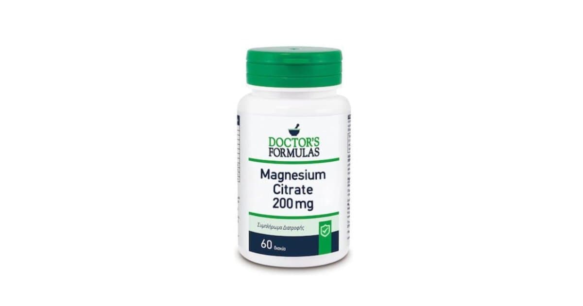 Doctor's Formulas Magnesium Citrate 200mg 60 Tabs