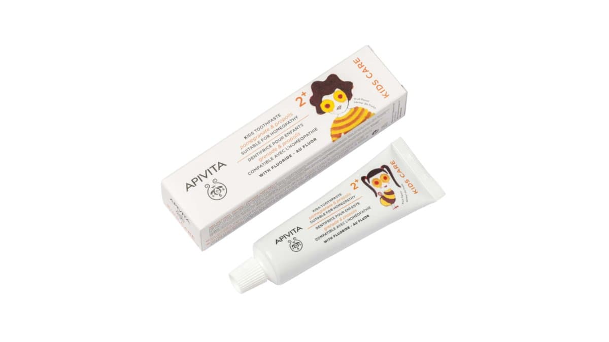 APIVITA Kids Toothpaste 2+ Pomegranate & Propolis - Suitable for Homeopathy 50ml