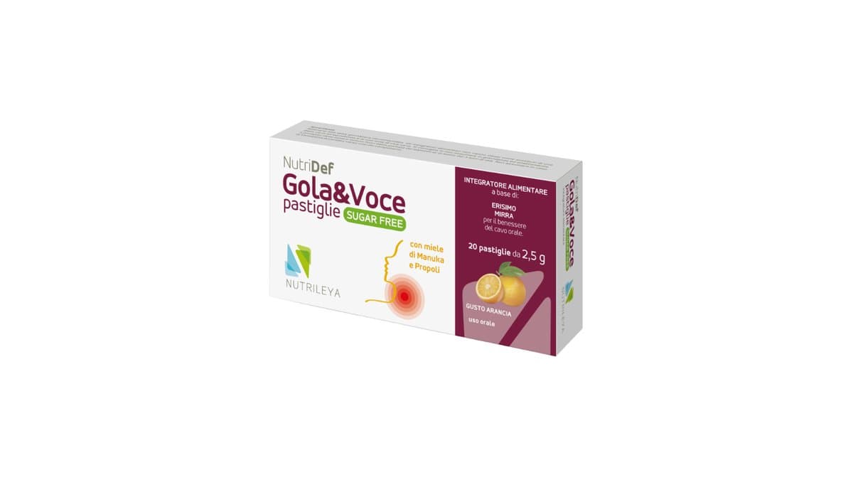 NutriDef Lozenges Throat&Voice Lemon Sugar Free 20pcs