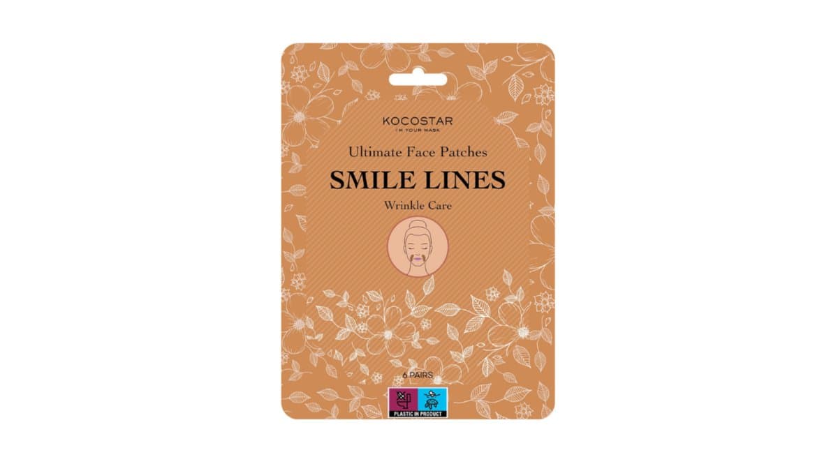 KOCOSTAR Ultimate Face Patches Smile Lines Wrinkle Care 1 Sheet Mask