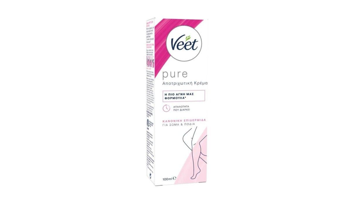 Veet Pure Wax Cream For Normal Skin - Body & Feet 100ml