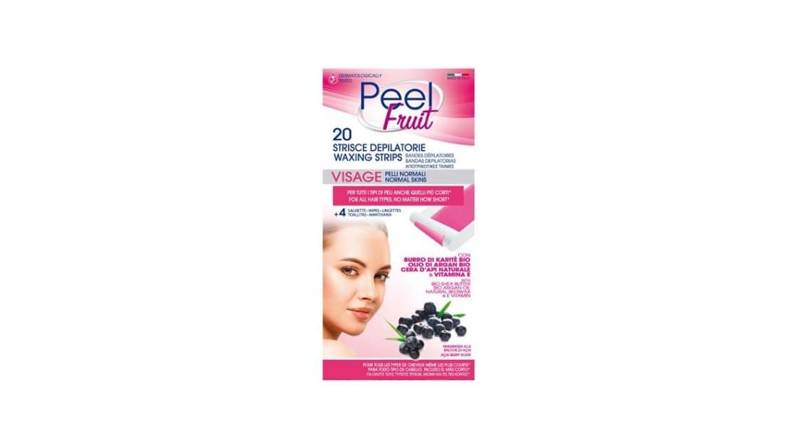 Peel Fruit Waxing Strips For Face 20pcs