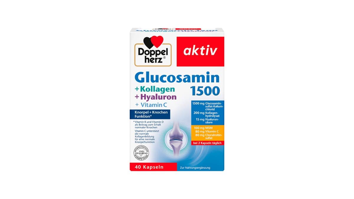 Doppelherz Gelenk 1500mg & Collagen & Glucosamine 40Caps
