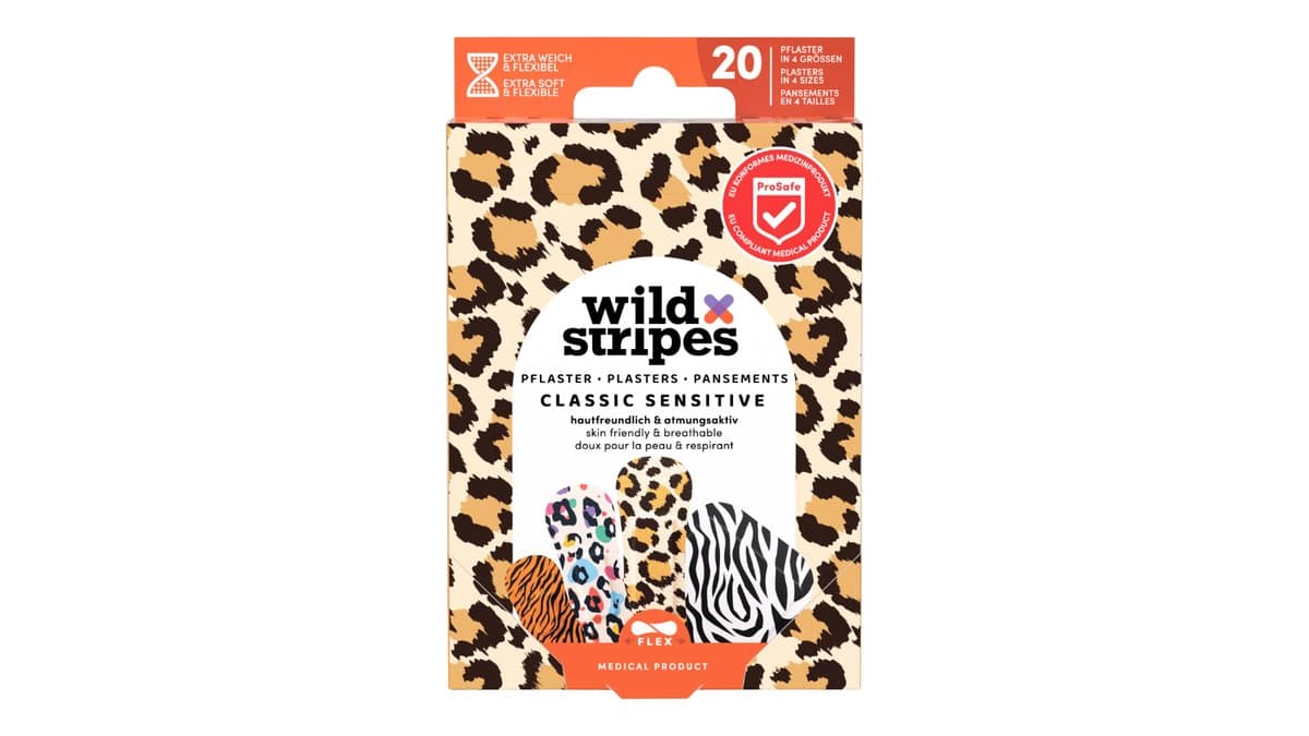 Wild Stripes Classic Sensitive 20 Plasters