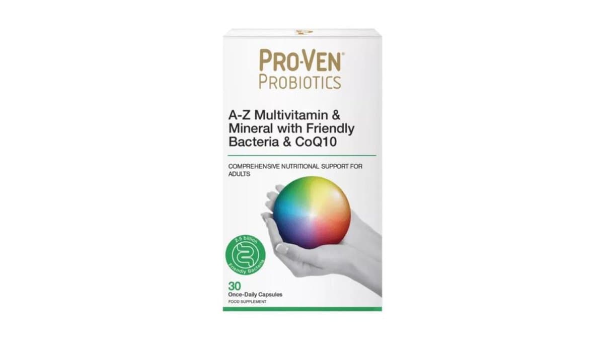 Pro-Ven Probiotics A-Z Multivitamin & Mineral with Friendly Bacteria & CoQ10