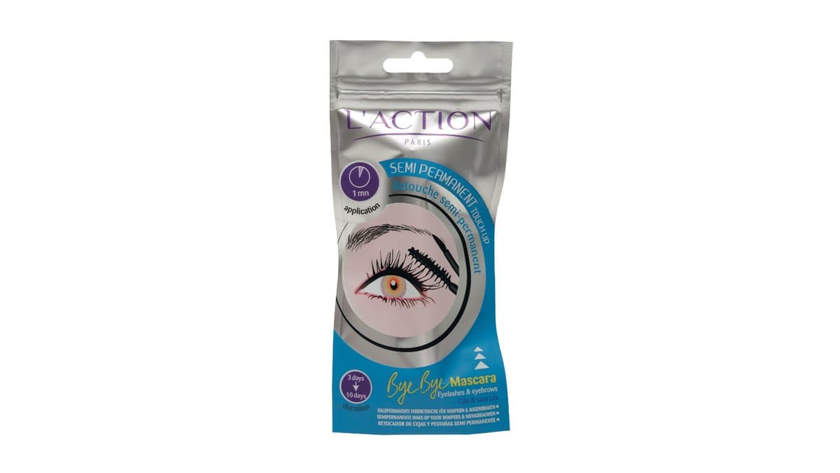 L'Action Paris Semi Permanent Touch Up Stick ByeBye Mascara Dark Brown