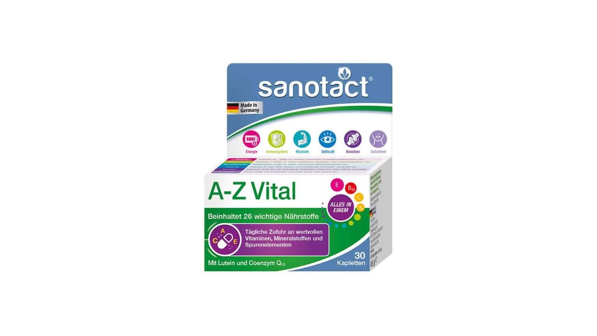 Hansal A-Z Vital With Lutein & CoQ10 30 Capsules