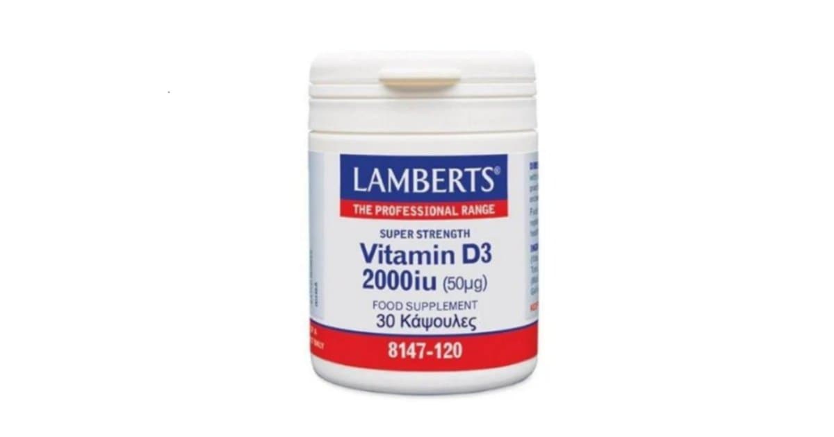 Lamberts Vitamin D3 2000IU 30 Caps