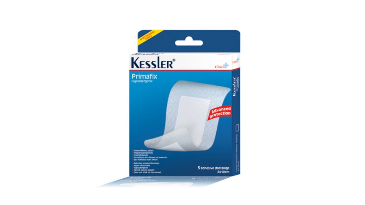 Kessler Primafix Hypoallergenic 5 Adhessive Dressings 8x10cm